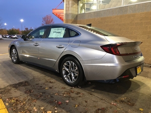 2021 Hyundai Sonata SEL in Shimmering Silver Pearl