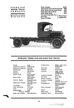 Sterling Three-and-One-Half Ton Truck