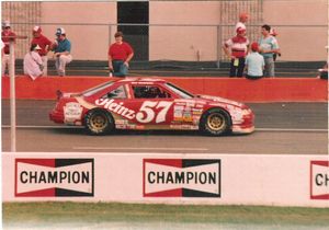 1989 Hut Stricklin Car at the 1989 Champion Spark Plug 400