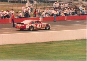 1989 Hut Stricklin Car at the 1989 Champion Spark Plug 400