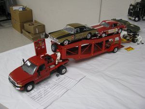 Dodge Ram & Trailer Model Car