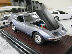 1968 Chevrolet Corvette Jimmy Flintstone Wagon Model Car