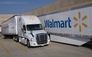 Walmart Freightliner Truck with Aerodynamic Package