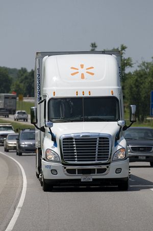 Walmart Freightliner Truck with Aerodynamic Package