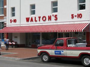 Ford F-150 outside Walton's Five and Dime