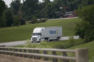 Walmart Freightliner Truck with Aerodynamic Package