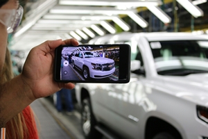 4th Generation Chevrolet Tahoe on Assembly Line