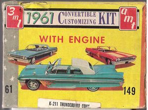 1961 Ford Thunderbird Model Kit Box