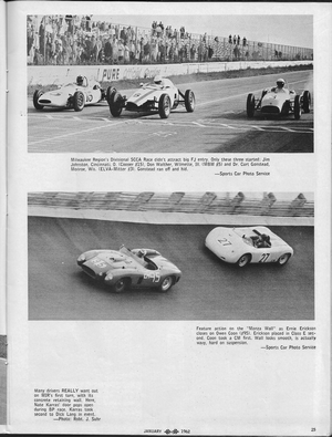 Today's Motor Sports: January 1962