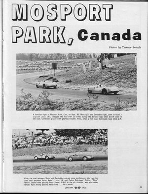 Today's Motor Sports: January 1962