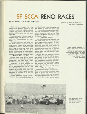 1961 SCCA Reno Races