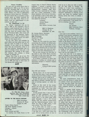 Today's Motor Sports: January 1962