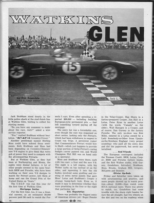 Today's Motor Sports: January 1962