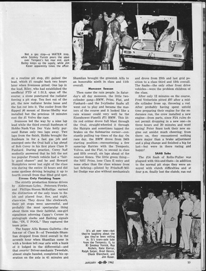 Today's Motor Sports: January 1962