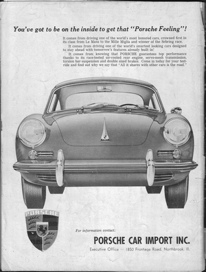1962 Porsche 356B Advertisement