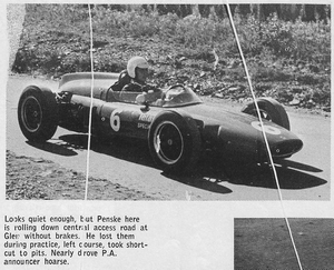Roger Penske 1961 United States Grand Prix