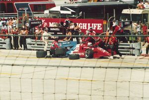 Al Unser Jr. at the 1986 Miller American 200