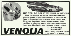 Venolia Kenny Bernstein 1972 Advertisement