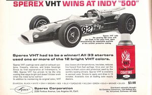 Sperex VHT Jim Clark Advertisement