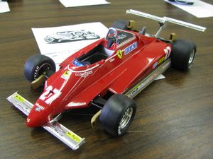 1982 Gilles Villeneuve Ferrari 126C2 Model Car