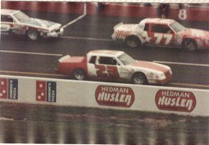 1985 Michael Waltrip Car at the 1985 Champion Spark Plug 400