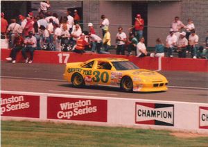1989 Michael Waltrip Car at the 1989 Champion Spark Plug 400