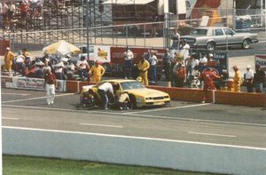 1987 Bobby Wawak Car at the 1987 Champion Spark Plug 400
