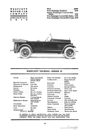 Westcott Series 19 Touring