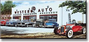 Down at the Western Auto Store Art