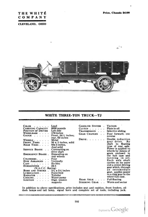 White TJ Three-Ton Truck