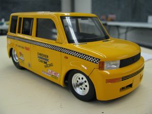 Scion xB Yellow Cab Drag Race Car